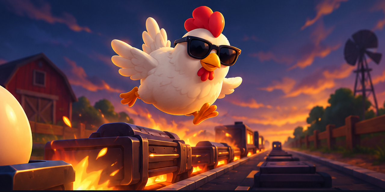 Chicken Road obstacle-course illustration